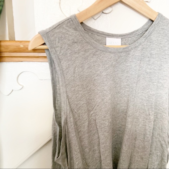 ABOUND gray sleeveless twisted front shirt sz XXL - Picture 2 of 6